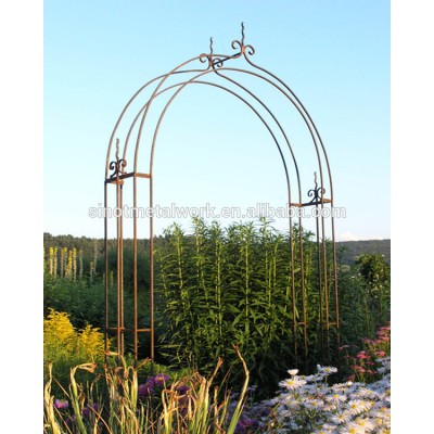 Elegant wrought iron garden perloga arbors metal trellis