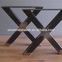 X shape metal table legs wrought iron crossed piato bench legs steel table legs