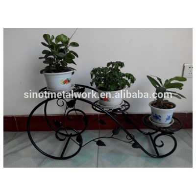 metal plant shelf metal flower pot holder wrought iron elevated plant stand