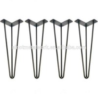 wrought iron dining table legs black metal table hairpin legs