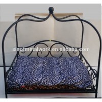 Luxury iron pet bed ,modern dog bed, canopy pet products