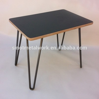 metal hairpin legs for wood table wrought iron custom legs for furniture 2 rod hairpin legs