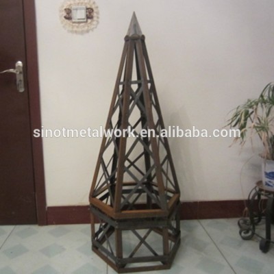 wrought iron metal classical garden obelisk