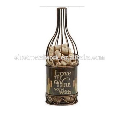 wrought iron wine corks bottle holder decorative metal wine corks bottle