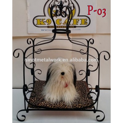 New royal canopy wrought iron metal frame dog beds