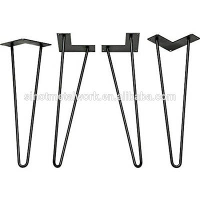 steel coffee table legs wrought iron vintage hairpin table legs