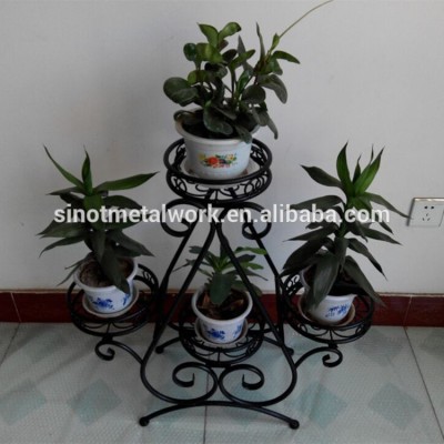 wrought iron flower pot stands indoor plant stands for multiple plants decorative 4-tier metal plant stands